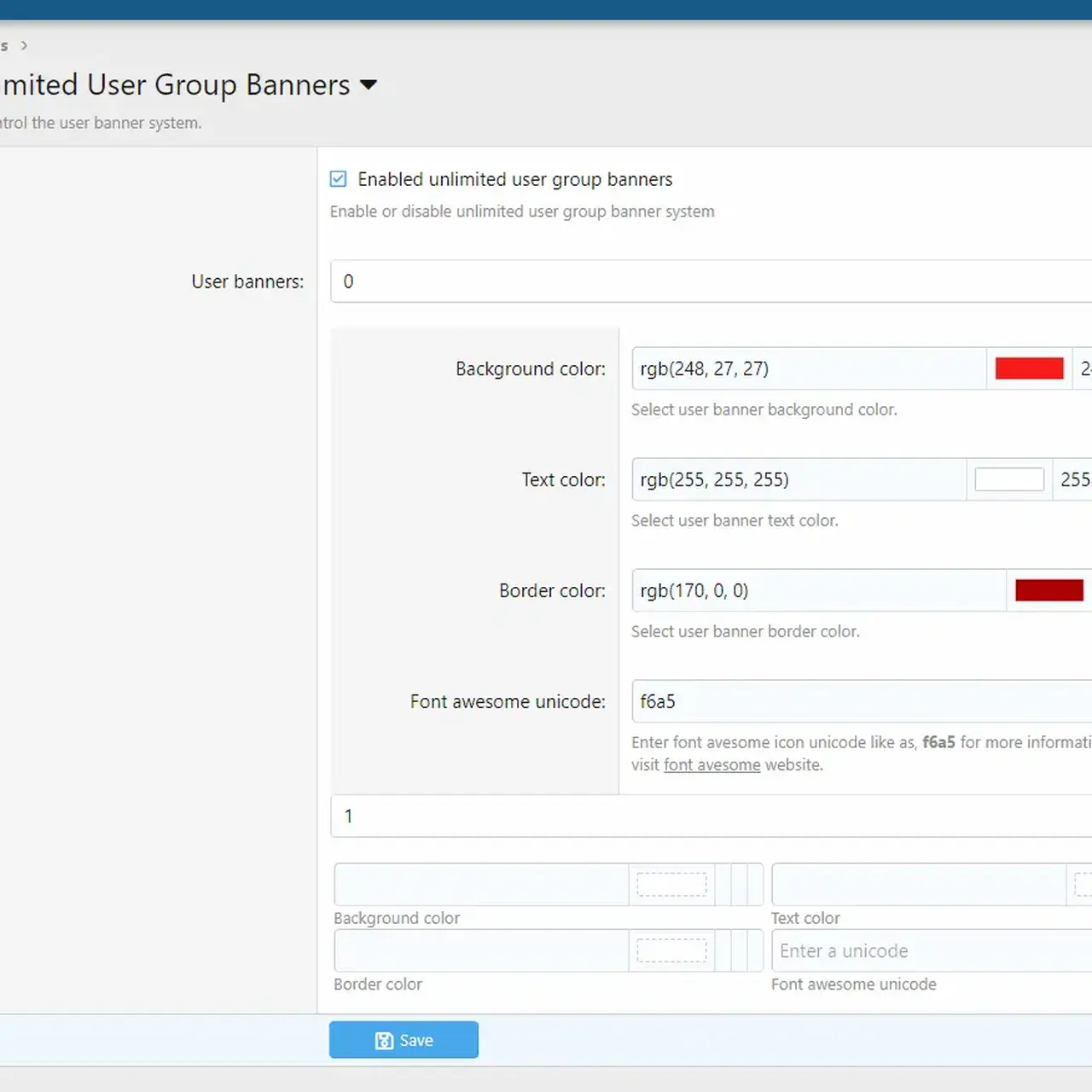Kaynak '[XTR] Unlimited User Group Banners'